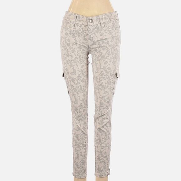 Anthropologie Level 99 Cropped Floral Jeans - Picture 1 of 6